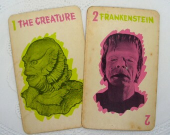 Universal Monsters Non Sport Cards Old Trading Cards Vintage Wolfman Vintage Monster Card Retro Trading Cards Vintage Dracula