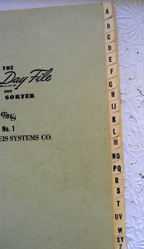 Vintage A Z Fast File Sorters Executive Secretaries Top Etsy