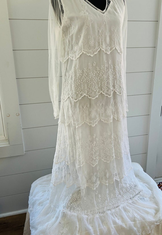 April Cornell Vintage Wedding Worthy White Dress |