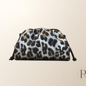 Cloud Pouch Bag | Snake & Leopard Print Clutch