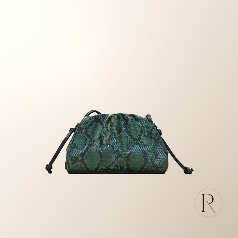 Cloud Pouch Bag | Snake & Leopard Print Clutch image 3