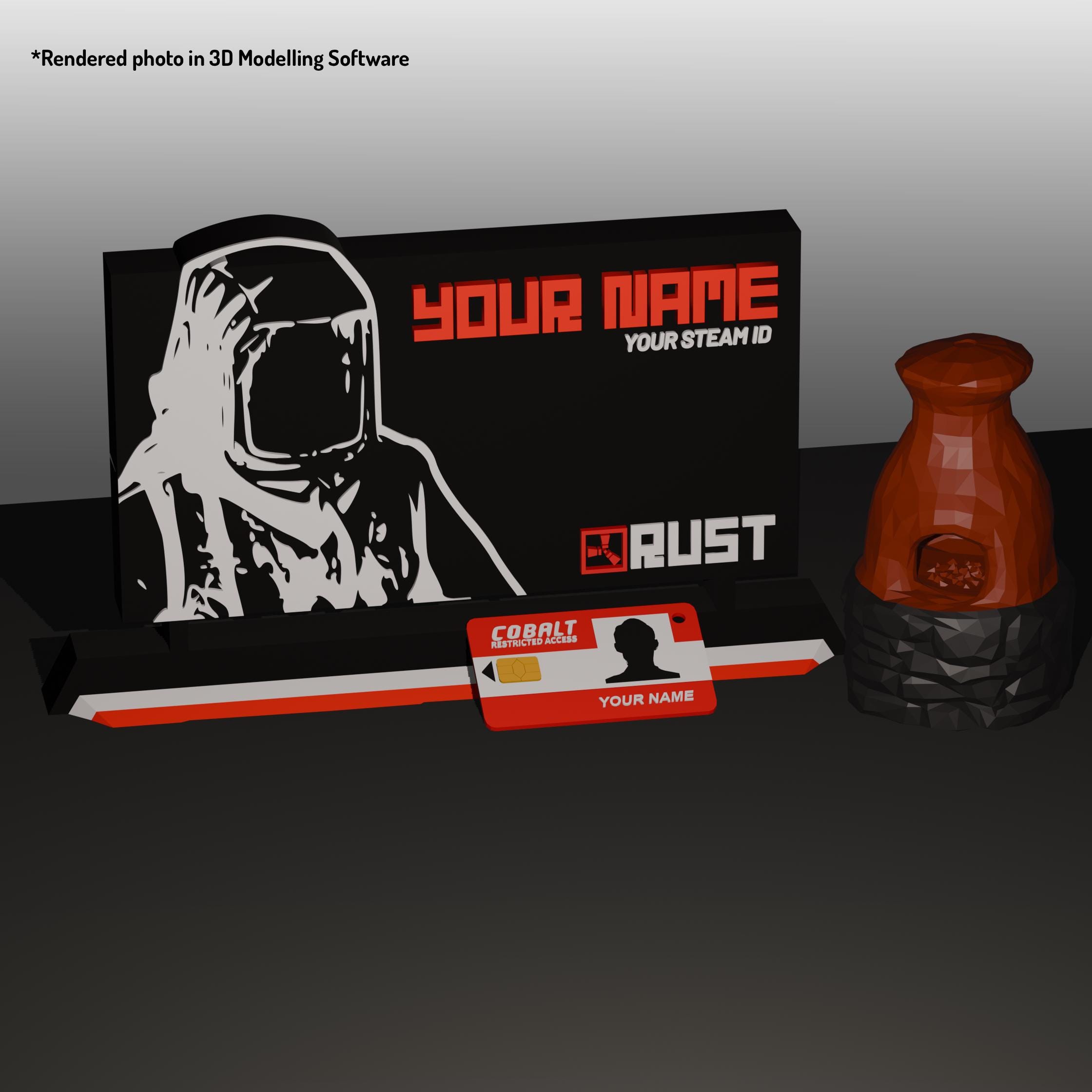 Rust Keycard - Etsy