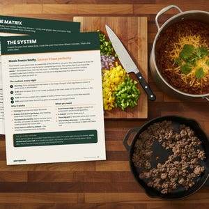 Dinner Insurance: gluten free freezer meals plan printable PDF, eight dairy free freezer sauces, labels and inventory sheet (image 3)