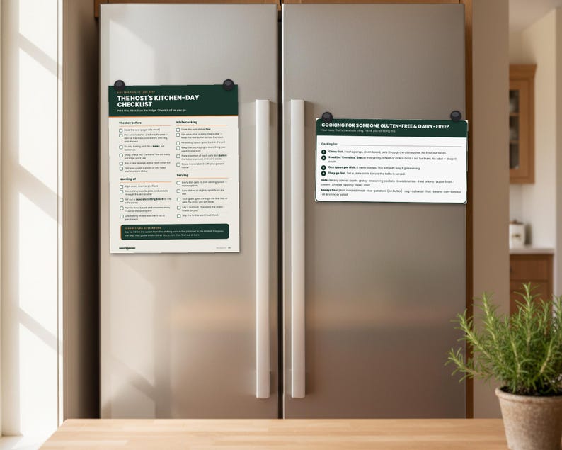 The Host Kit: gluten free Thanksgiving host guide printable PDF, celiac and dairy free holiday checklist (image 4)