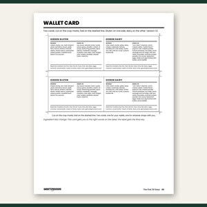 Preview of page 46 from The First 30 Days: gluten free dairy free grocery list and pantry sweep, part of this celiac disease guide for the newly diagnosed printable