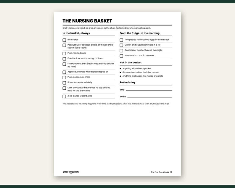 Preview of page 16 from The First Two Weeks: MSPI 14-day meal map and hidden soy list, part of this dairy free soy free breastfeeding diet plan printable