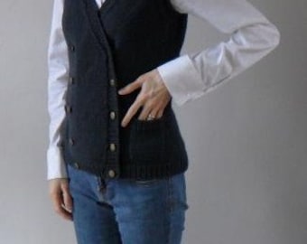 PATTERN - Pocketses - Knitted Vest Pattern PDF