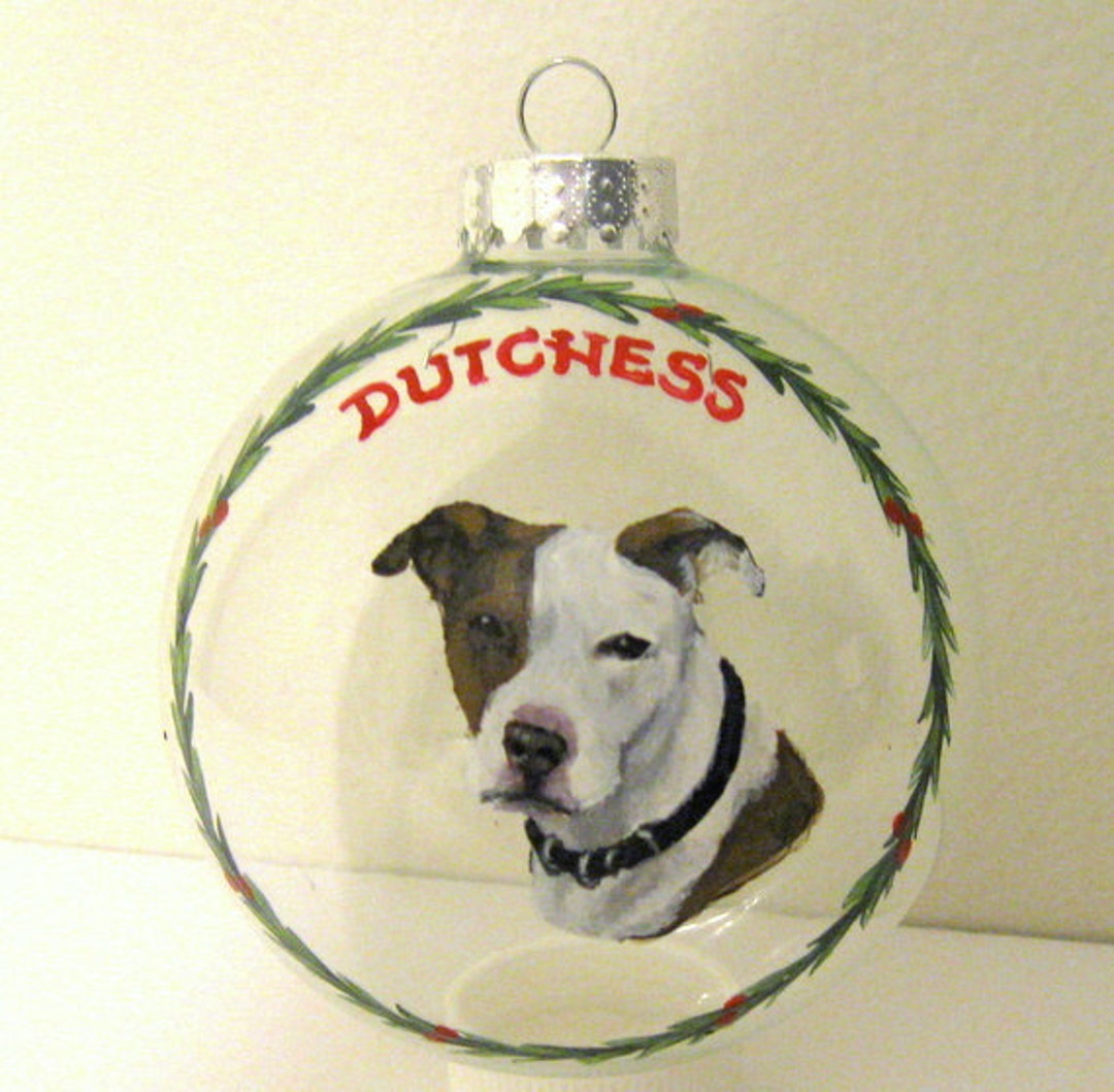 Pitbull, Custom Ornament, Dog Portrait, Christmas Ball, Painted Dog, Pet  Loss Memorial, Personalized Dog, Gift for Mom, Loss of Dog, Pet Art - Etsy  Israel, image size:1080x1059