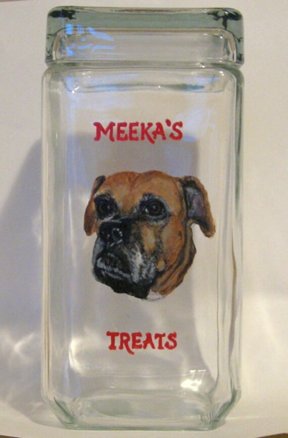 boxer dog cookie jar