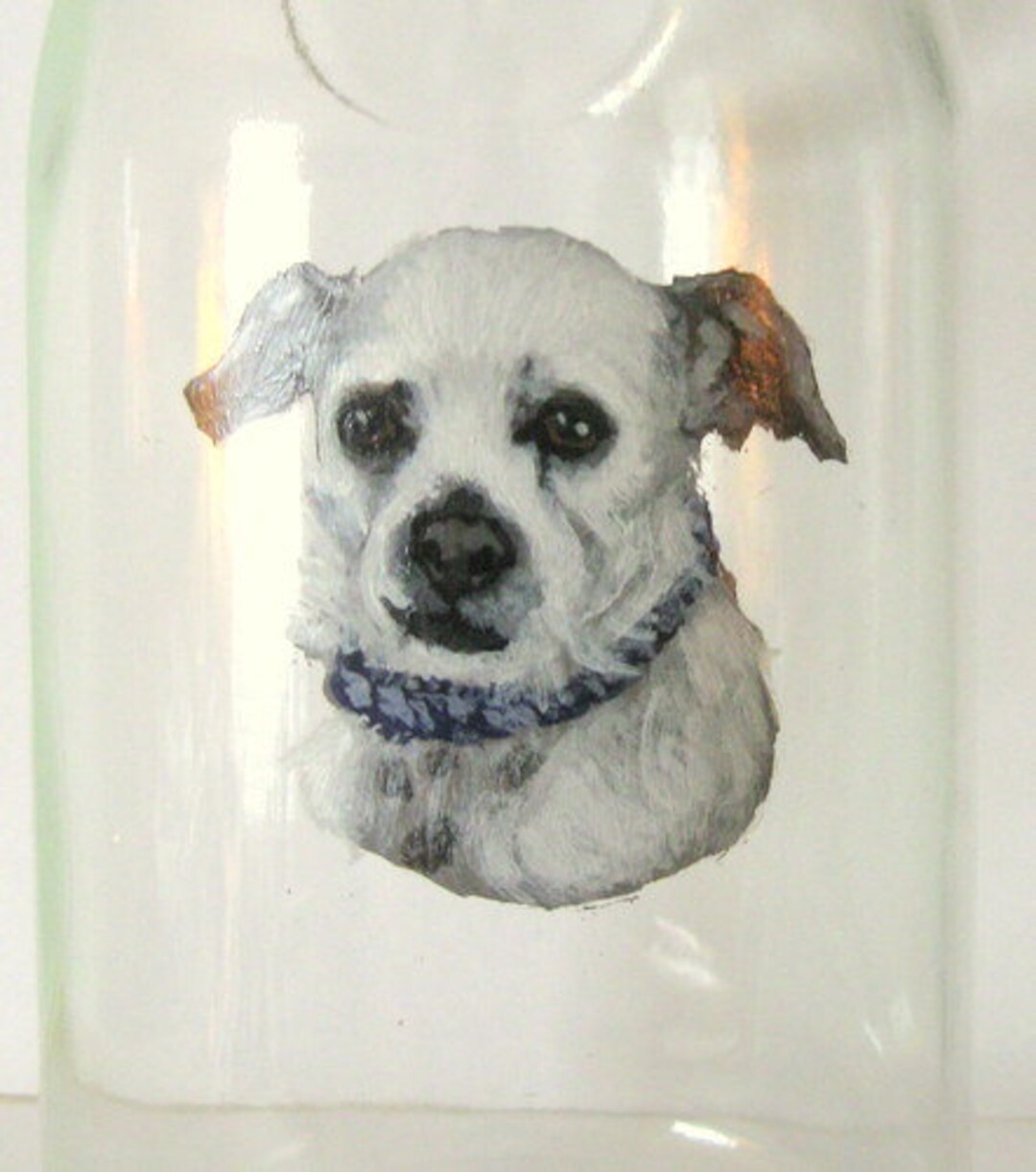 Custom Wine Carafe With Handpainted Dog Portrait, Personalized Barware ...