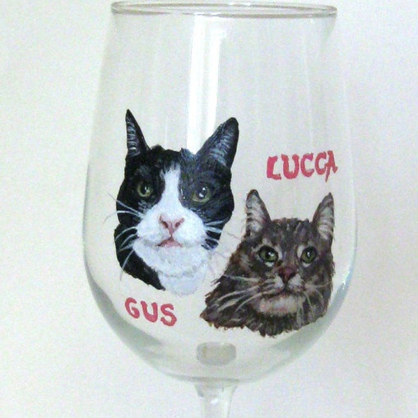 Cat Wine Glass - Etsy