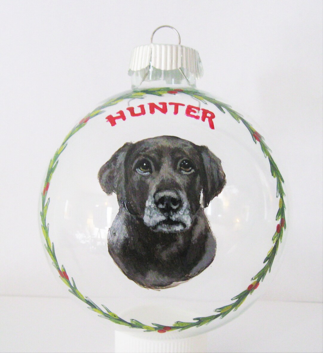 Chocolate Lab Ornament Custom Portrait From a Photo of Your Etsy