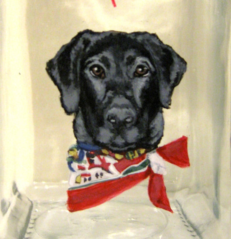 Black Labrador Retriever Dog Treat Jar Custom Pet Portrait Etsy