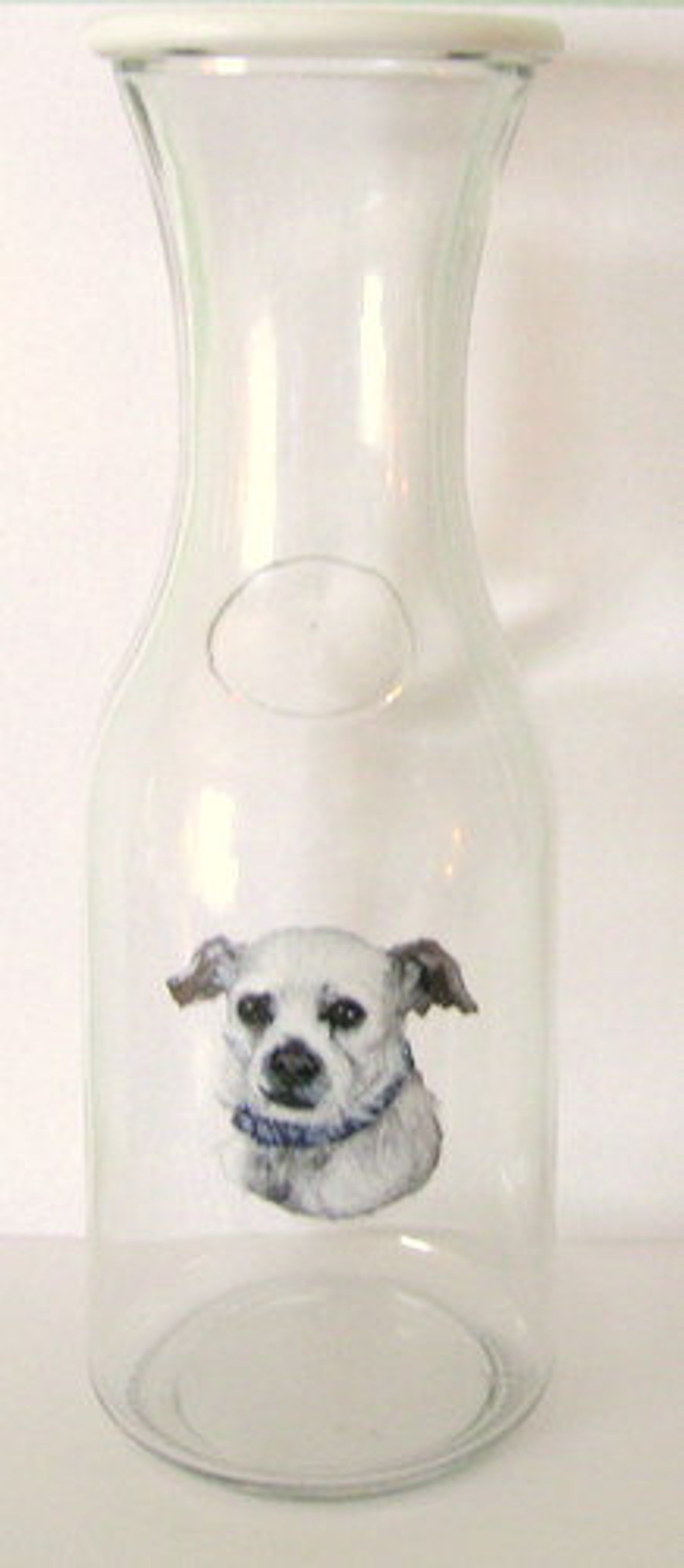 Custom Wine Carafe With Handpainted Dog Portrait Personalized - Etsy