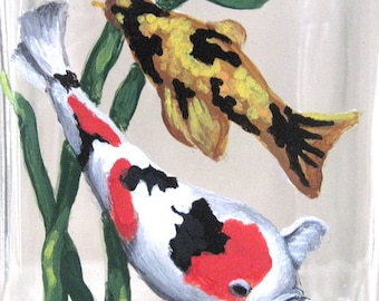 Koi, Fish Food Canister, Outdoor Koi Pond, Painted Fish, Water