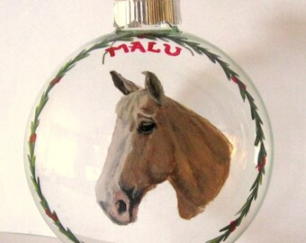 Pferdeportrait, Tierportrait, Pferdeliebhaber Geschenk, Tierportrait, Weihnachtsdekor, Tierportrait, Pferdeliebhaber Geschenk