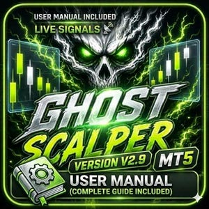 Ghost Scalper v2.9 MT5 EA | Automated Gold XAUUSD Trading Bot | Forex Expert Advisor