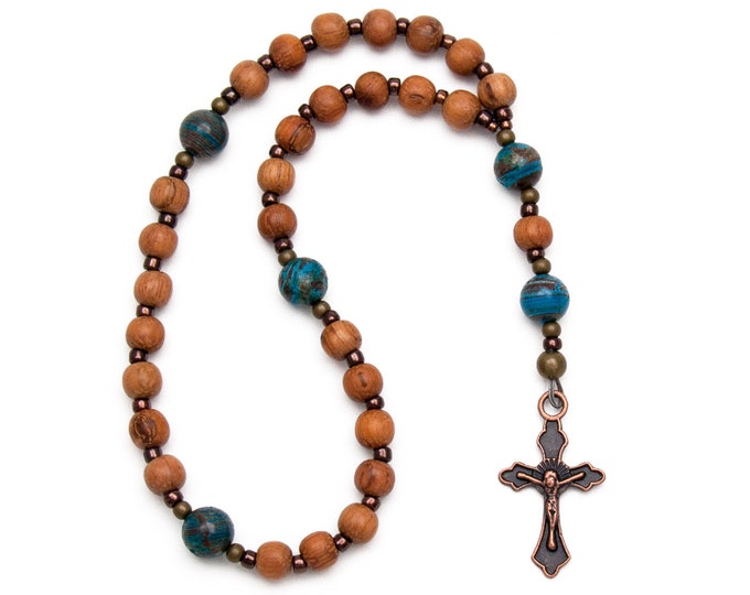 Anglican Prayer Beads Christian Gifts Natural Wood Rosary Etsy
