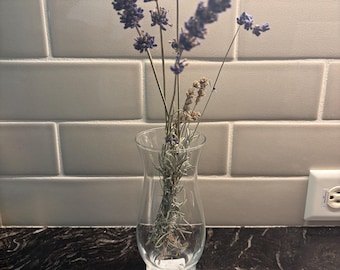 Lavanda seca en un jarrón