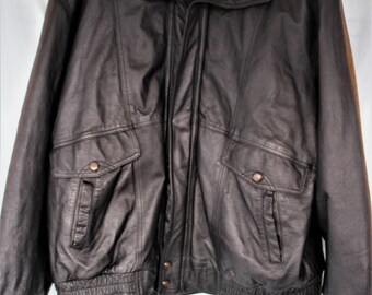 charles klein black leather jacket