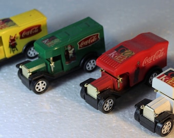 Colección de minicamiones de reparto de Coca-Cola: un total de 4 camiones.