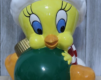 Tweety Bird Ceramic Cookie Jar, Looney Tunes Warner Bros 2000