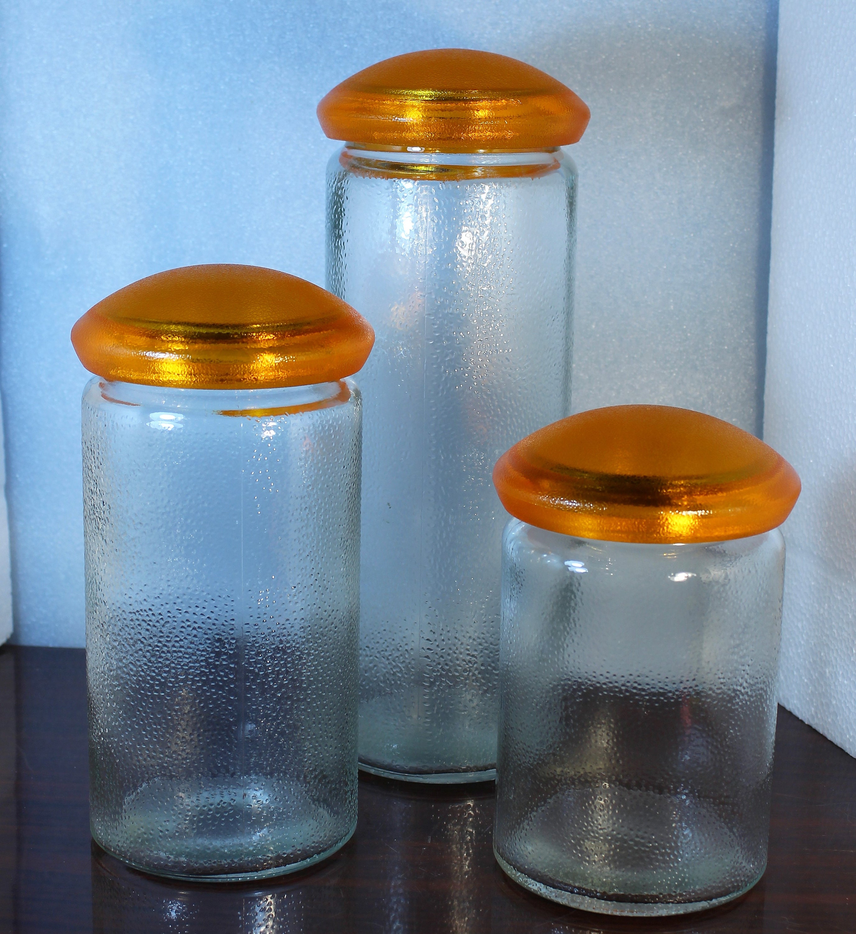 Snminetal Vintage Glass Airtight Storage Jar, With Airtight Wood Lid, –  Ecoloversstore