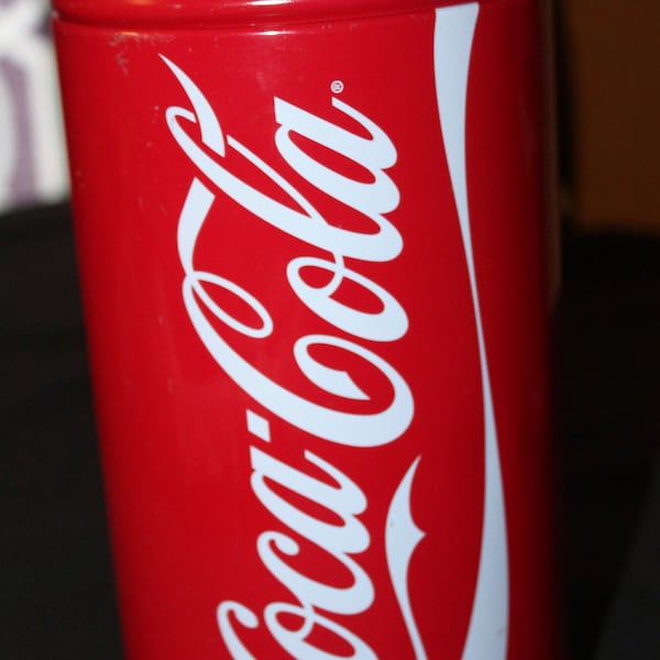 Large Coca Cola Tin Bank Replica of Original Coke Can