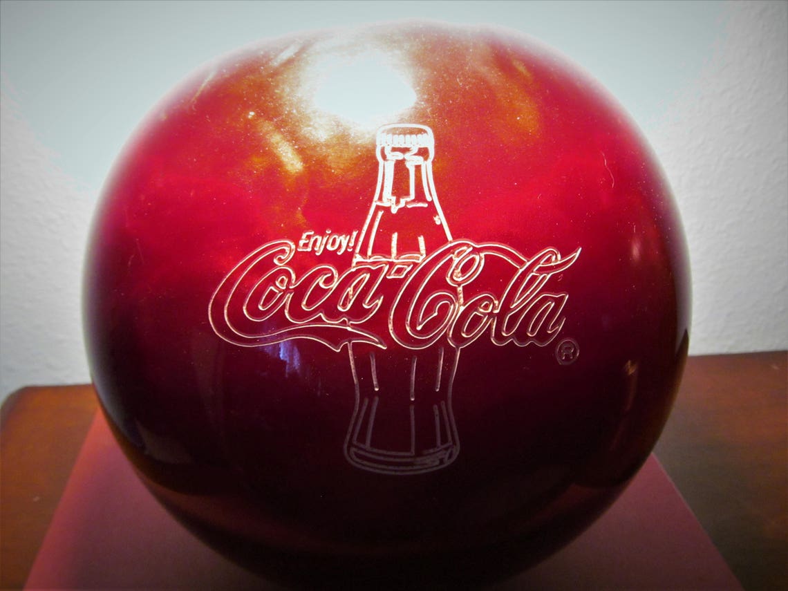 coca cola bowling set