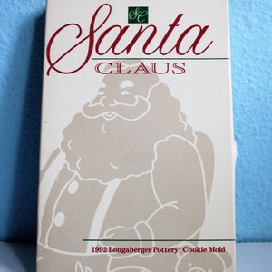 40 Percent OFF    Longaberger Pottery Cookie or Chocolate Mold 3rd Edition "Santa Claus"