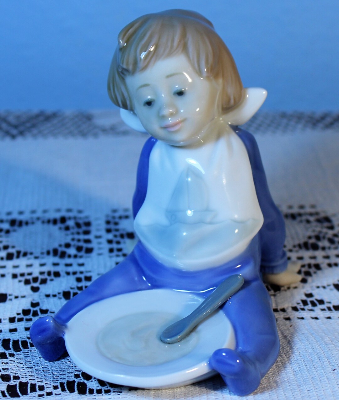 Vintage NAO Figurine Made by Lladro i'm Full Etsy