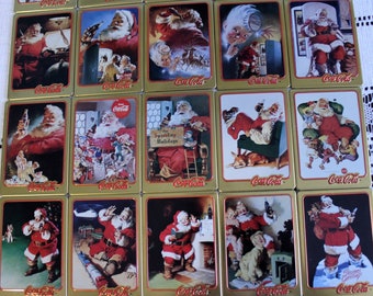 Coca-cola Metal Art Collectors Cards With Certificate of