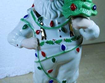 Lenox Christmas Santa Carrying Tree Figurine