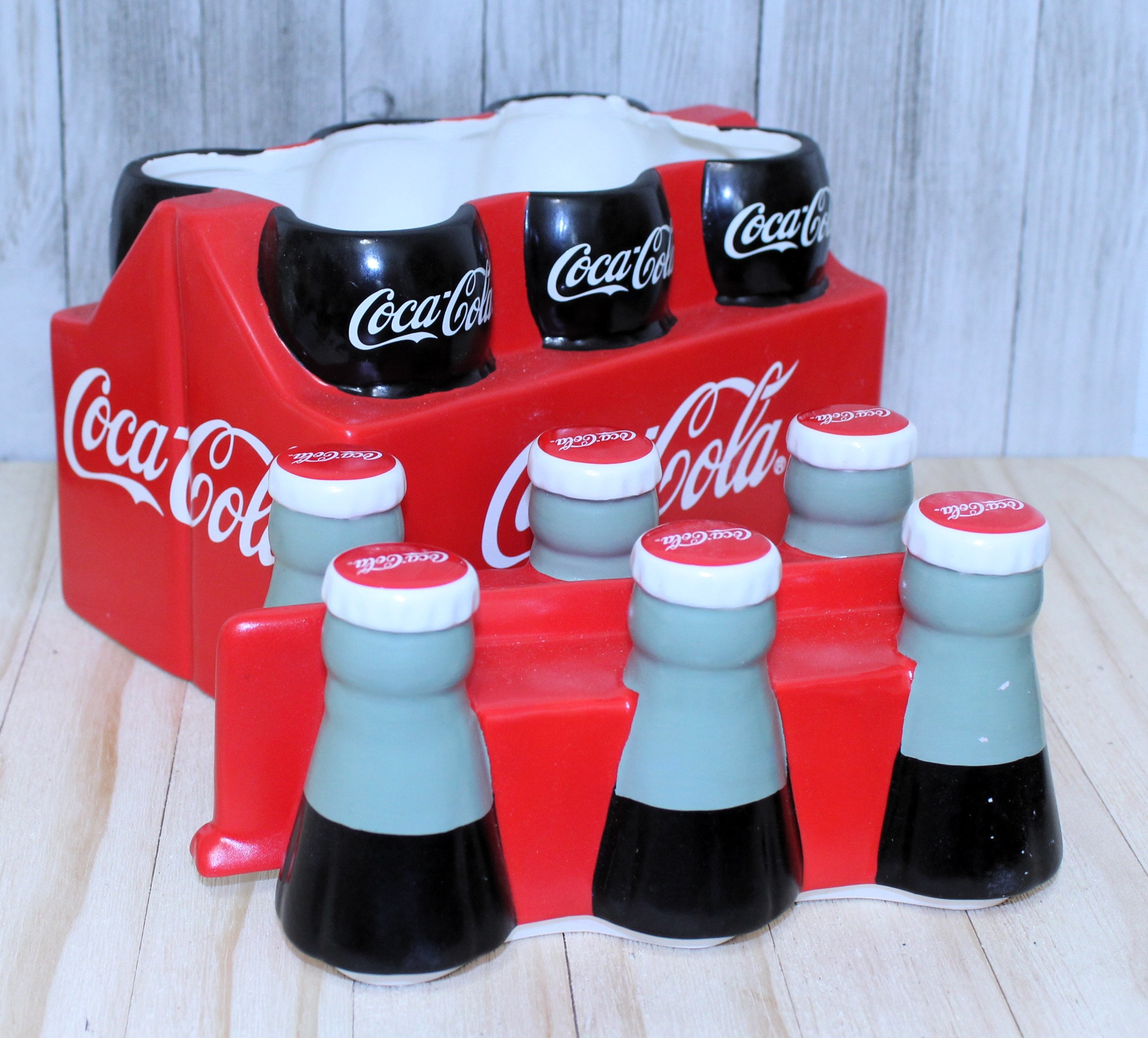 Six Pack of Coca-cola Bottles Cookie Jar - Etsy