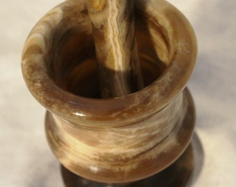 Mortier et pilon en bois d'olivier (petit modèle) - La Cale aux épices