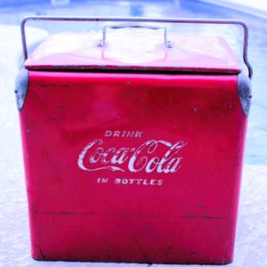 Antique Coca-Cola Cooler with Water Drip