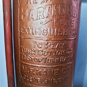 20Percent Off   Vintage Hartford Fire Extinguisher Lamp