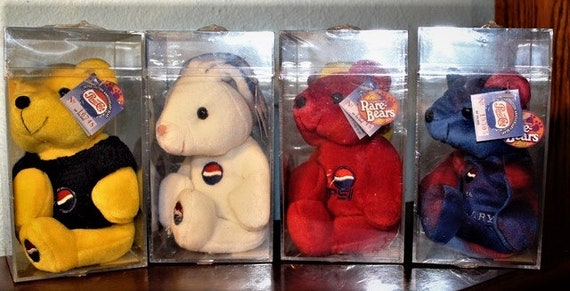 Vintage Pepsi Plush Bear & Bunny Set: Limited Edition Collectibles