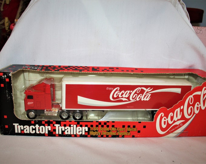 Vintage Ertle 1994 Die Cast Coca Cola Tractor Trailer - Etsy