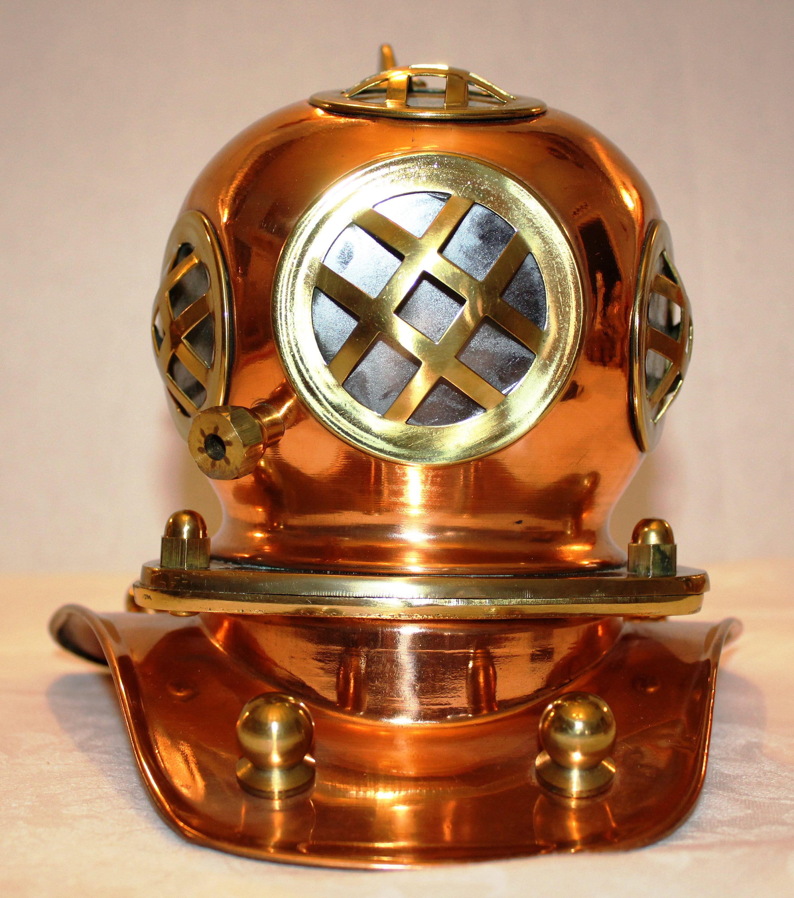 Nautical Deep Sea Diving Replica Helmet in Brass and Copper Etsy UK