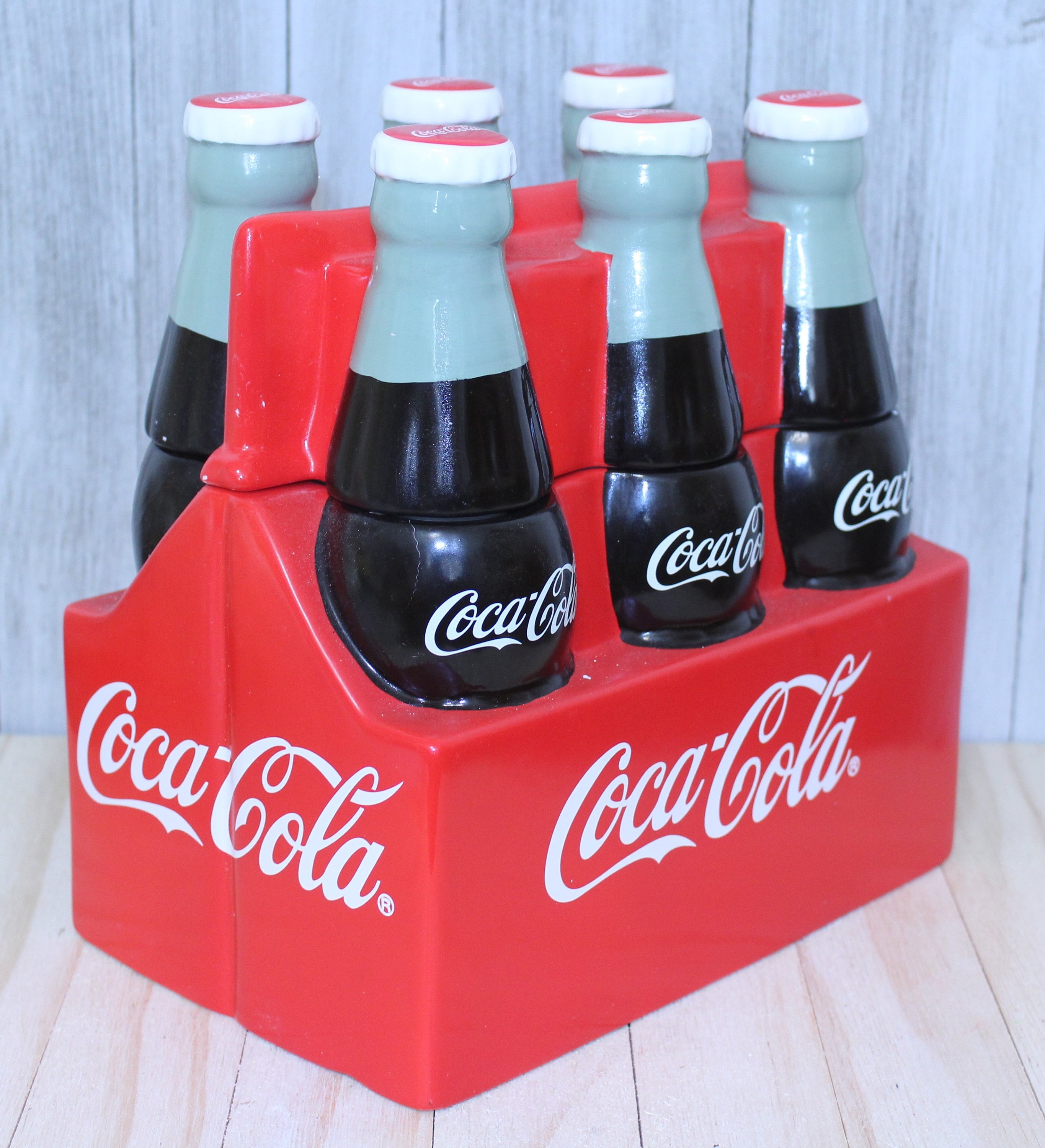 Six Pack of Coca-cola Bottles Cookie Jar - Etsy