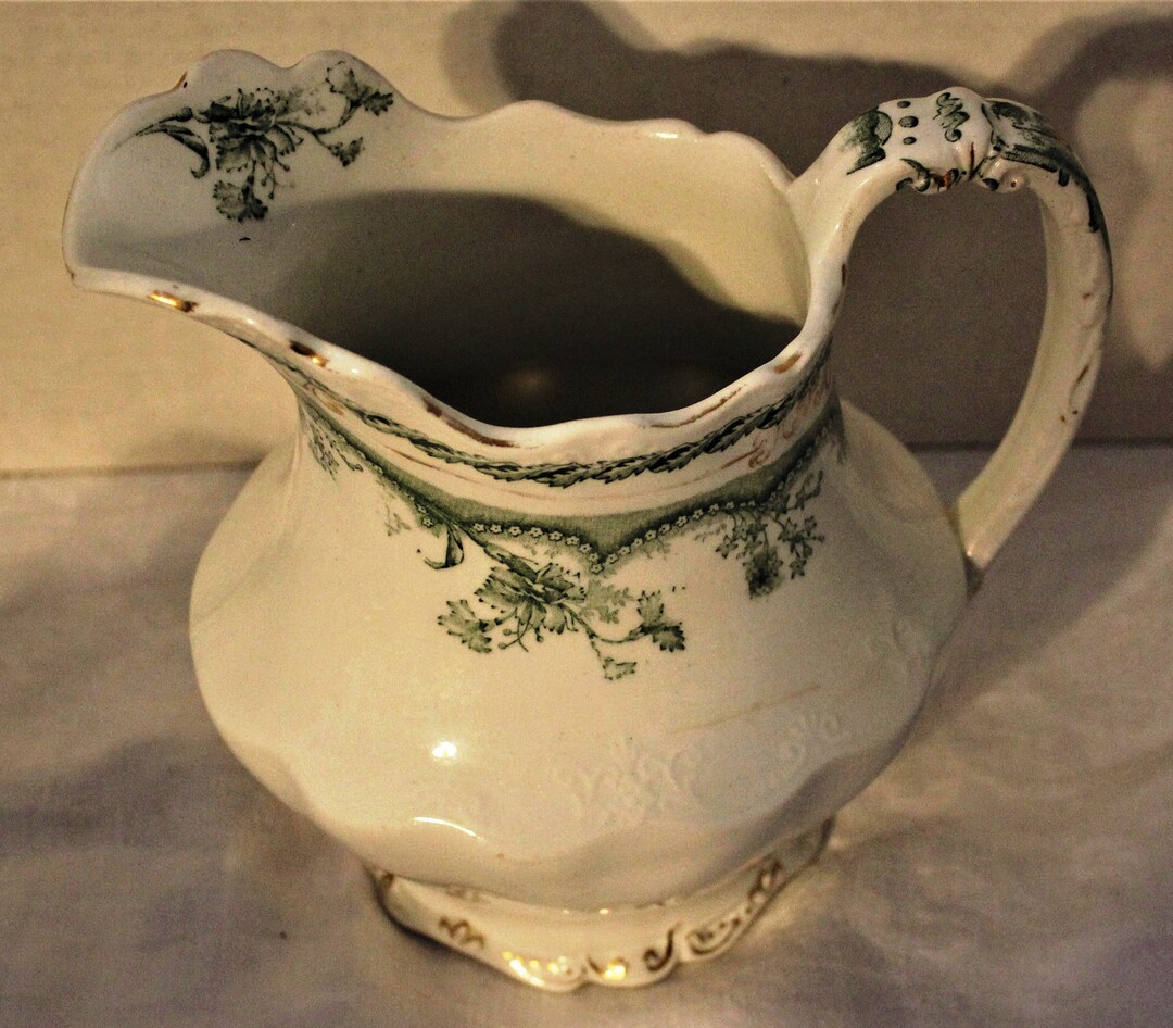 Antique Royal Bassett Porcelain Pitcher Made in Windermere, England Etsy