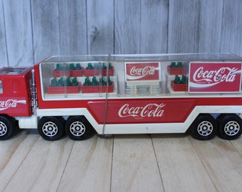 Camión de reparto de Coca-Cola de colección con piezas móviles.