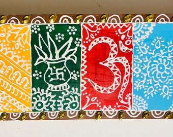 Indian Traditional Wooden Pooja Chowki bajot peetha singhasan Temple handmadeUSA