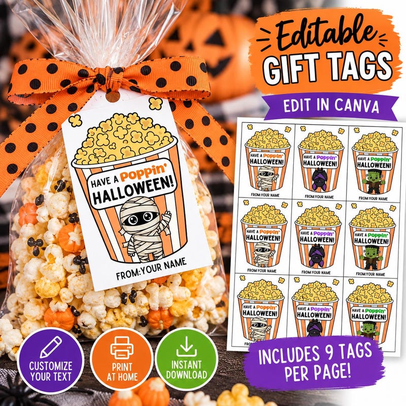Poppin Popcorn Halloween - Etsy