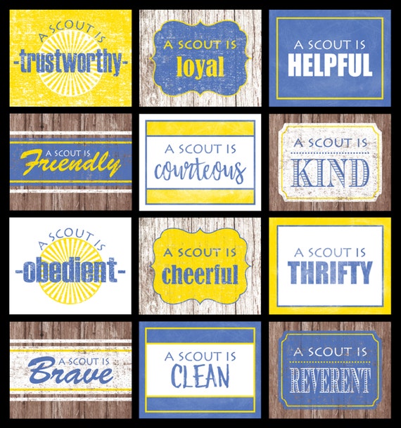 Printable Scout Oath and Regulation Package deal picture relating to Scout Oath Printable known as Printable Scout Oath and Regulation Bundle
