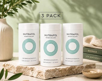 3-Pack Nutrafol Women's Balance Supplements | Hair Growth for Women (360 Caps) | Fastest shipping