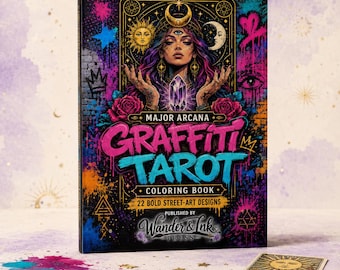 Graffiti Tarot — Stora Arcana Street Art målarbok för vuxna