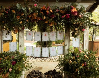 Sitting Boda | Plantilla Plan de Asientos Boda Editable | Seating Chart Imprimible