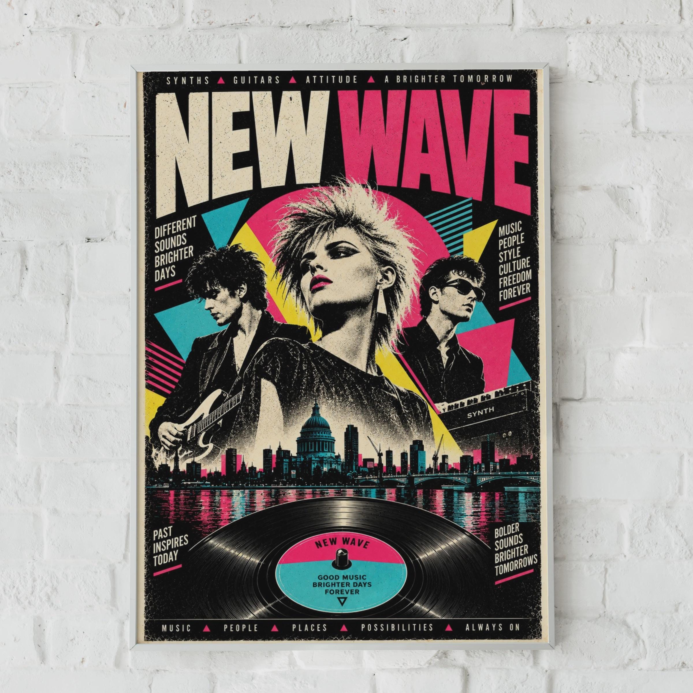 80s New Wave Poster - Etsy